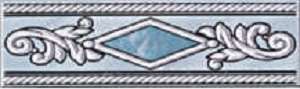 Бордюры Piastrella Марго Голубой Бордюр Иней-М, цвет голубой, поверхность глянцевая, прямоугольник, 57x200
