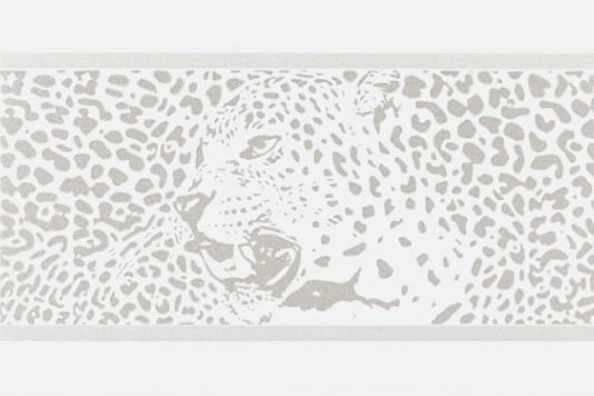 Бордюры Petracers Gran Gala Listello Leopardo B Bianco, цвет белый, поверхность глянцевая, прямоугольник, 210x315