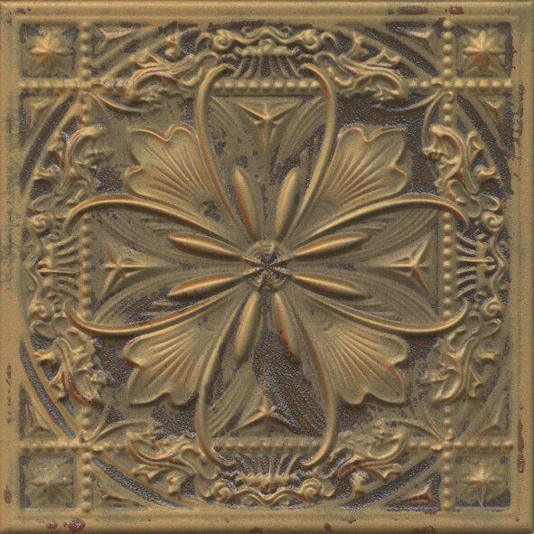 Керамическая плитка Aparici Gatsby Copper Tin, цвет коричневый, поверхность матовая, квадрат, 200x200