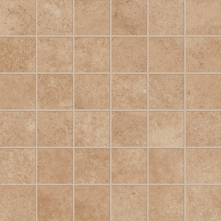 Мозаика Coliseumgres Creta Clay Mosaico 610110001130, цвет коричневый, поверхность матовая, квадрат, 300x300