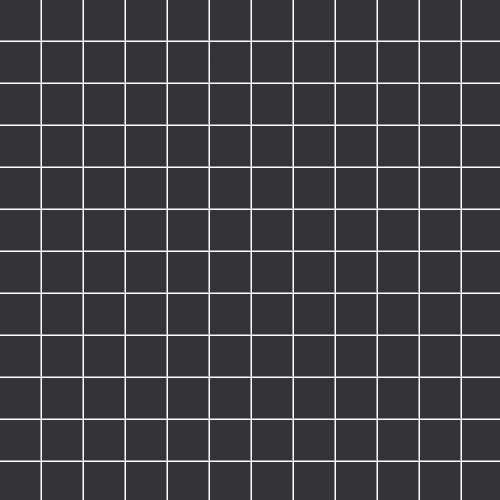 Мозаика Ce.Si Matt Torba Su Rete 2,5x2,5, цвет чёрный, поверхность матовая, квадрат, 300x300