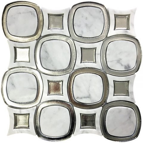 Керамическая плитка Skalini Shape SHP-5, цвет серый, поверхность глянцевая, квадрат, 290x290