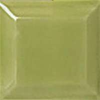 Вставки Cevica Angulo Metro Pistacho, цвет зелёный, поверхность глянцевая, квадрат, 75x75