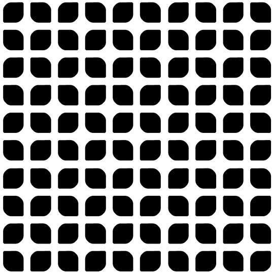 Керамогранит Dune Black&White Yin 187776, цвет чёрно-белый, поверхность матовая, квадрат, 200x200