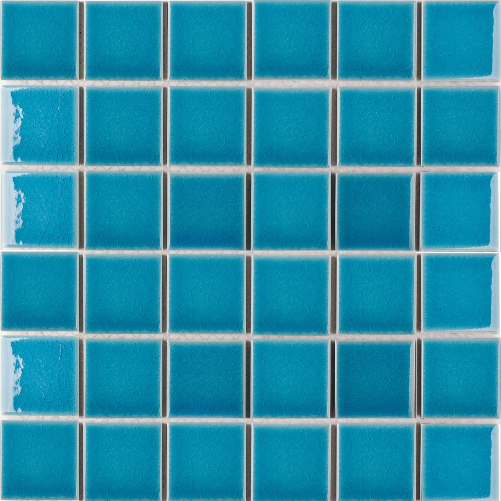 Мозаика Starmosaic Homework Crackle Light Blue Glossy LWWB80082, цвет голубой, поверхность глянцевая, квадрат, 306x306