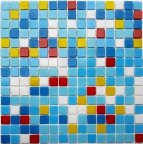 Мозаика JNJ Mosaic HG Mosaic ТА163, цвет разноцветный, поверхность глянцевая, квадрат, 327x327