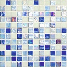 Мозаика Mosavit Fosvit Degradado, цвет голубой, поверхность глянцевая, квадрат, 316x316