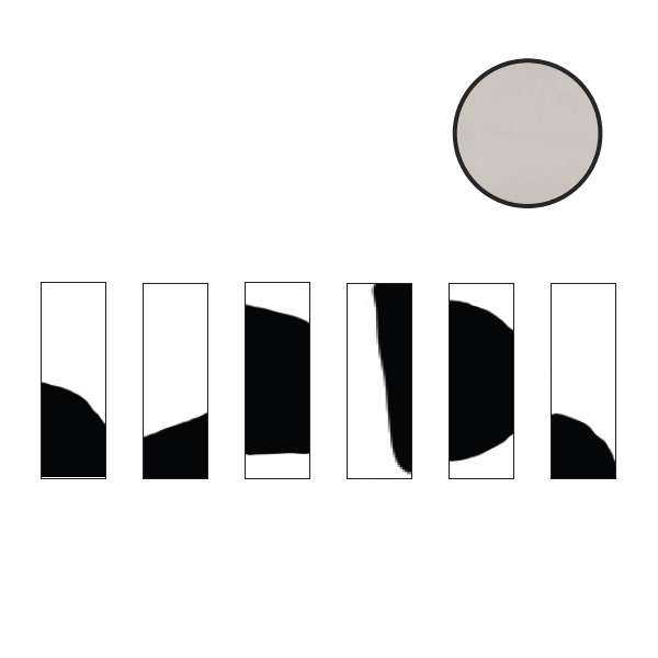Керамическая плитка Ornamenta Mix’n Match Pattern Grigio Chiaro MAM1545PGC, цвет серый, поверхность матовая, прямоугольник, 150x450