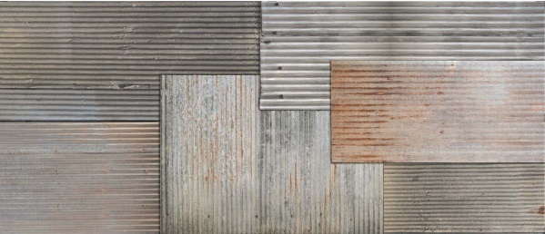 Широкоформатный керамогранит Flaviker Art Walls Metal Nat PF60014134, цвет серый коричневый, поверхность натуральная, прямоугольник, 1200x2800