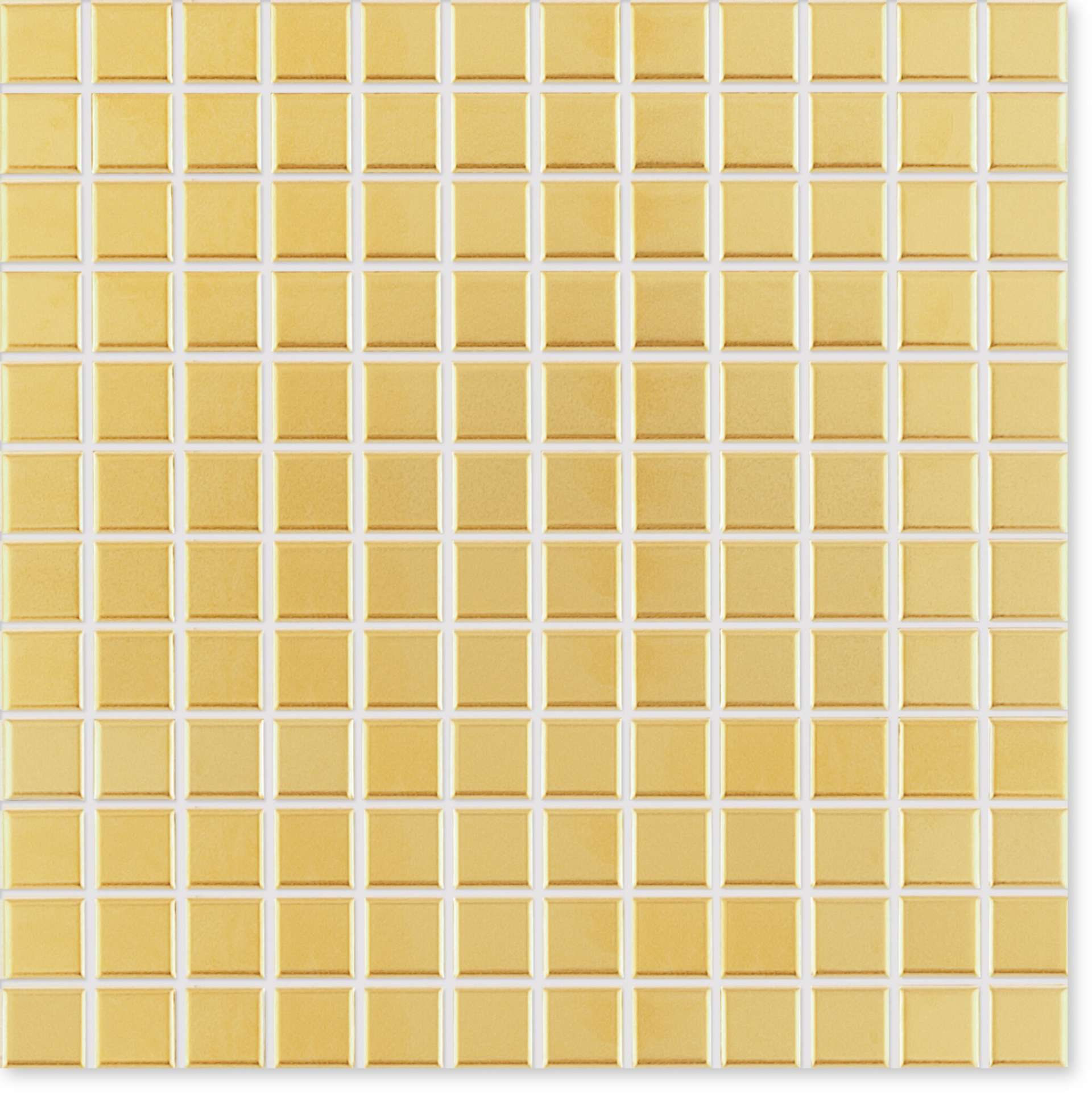 Мозаика Jasba Fresh Gold Seidenglanz 2452, цвет золотой, поверхность глянцевая, квадрат, 316x316