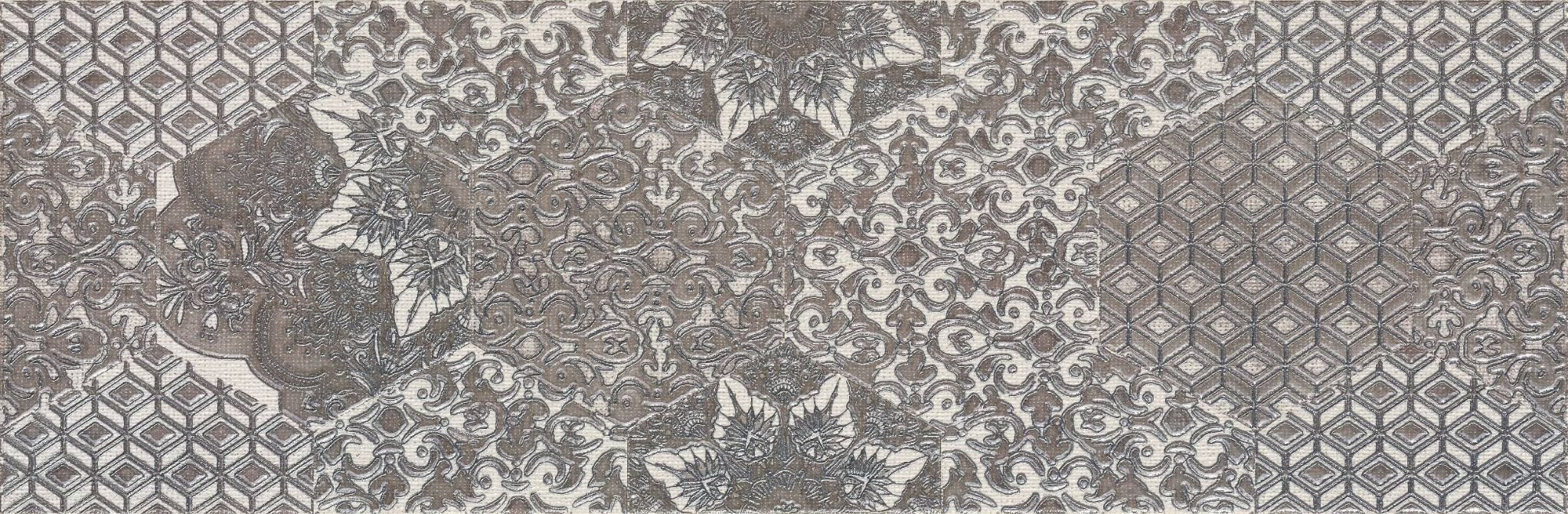 Декоративные элементы Atlantic Tiles Decor Damir Taupe, цвет серый, поверхность матовая, прямоугольник, 295x900