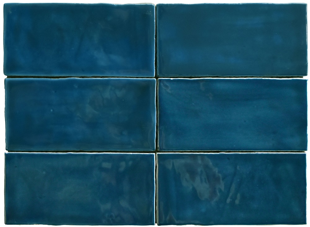 Керамическая плитка Sartoria Memorie Topazio Glossy SAME1313G, цвет синий, поверхность глянцевая, прямоугольник, 65x130