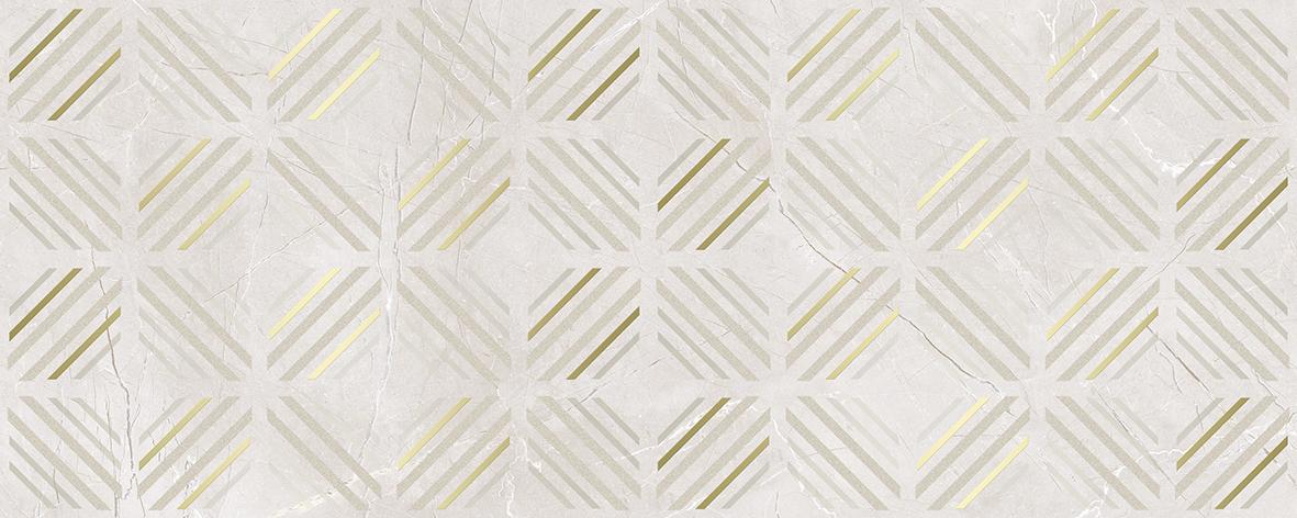 Декоративные элементы Laparet Fronda декор светлый, цвет серый, поверхность глянцевая, прямоугольник, 200x500