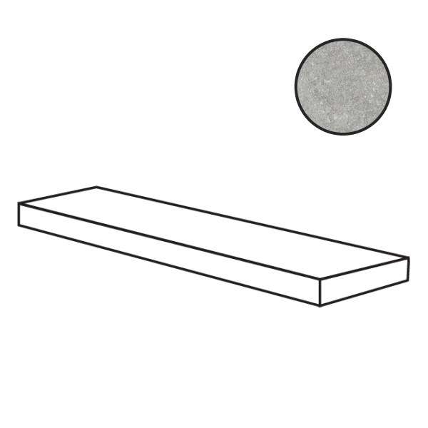 Ступени Flaviker Nordik Stone Ang.P Dx Ash 0004855, цвет серый, поверхность матовая, прямоугольник, 320x1200