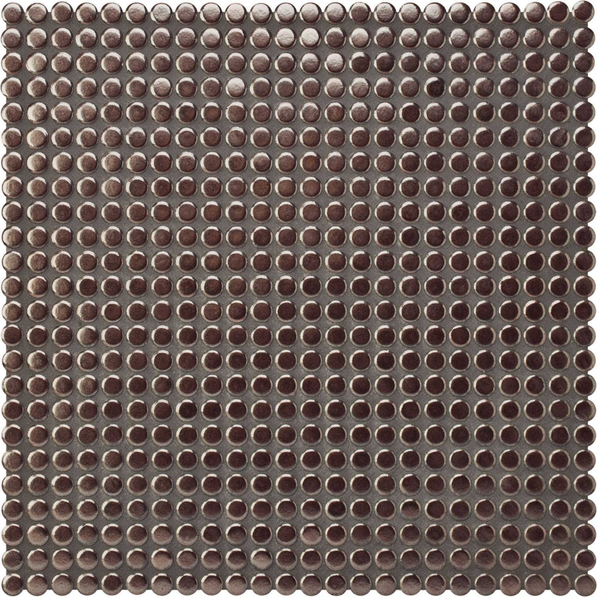 Мозаика Jasba Loop Bronze-Metallic 40014-44, цвет металлик, поверхность глянцевая, круг и овал, 316x316