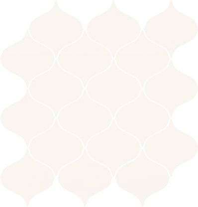 Мозаика Mei Ocean Romance ONR-WIN051, цвет белый, поверхность сатинированная, арабеска, 281x293