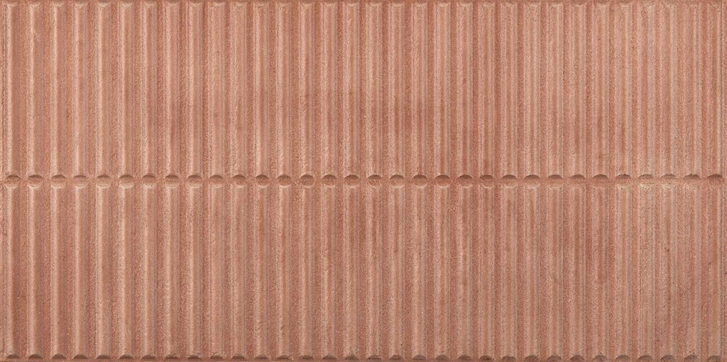 Керамогранит Piemme Homey Stripes Clay Mat 5238, цвет красный, поверхность натуральная 3d (объёмная), прямоугольник, 300x600
