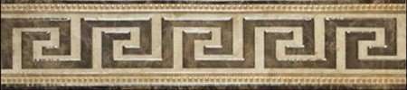 Бордюры Navarti Cen Pav. Alhambra Marron, цвет коричневый, поверхность глянцевая, прямоугольник, 100x450