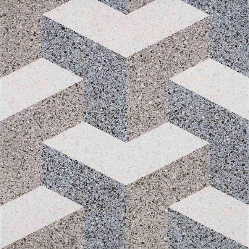 Керамогранит Pamesa Deco Corbusier, цвет разноцветный, поверхность матовая, квадрат, 223x223