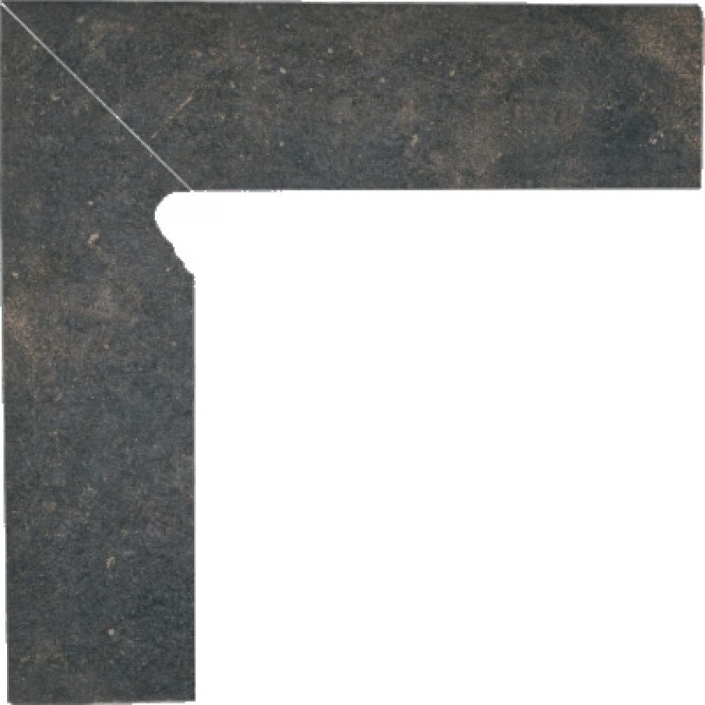 Бордюры Paradyz Scandiano Brown Cokol 2 El.-Lewy, цвет коричневый, поверхность матовая, прямоугольник, 81x300