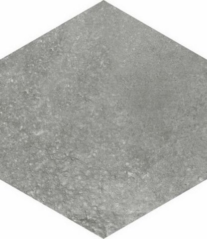 Керамогранит Vives Hexagono Rift Grafito, цвет серый, поверхность матовая, шестиугольник, 230x266