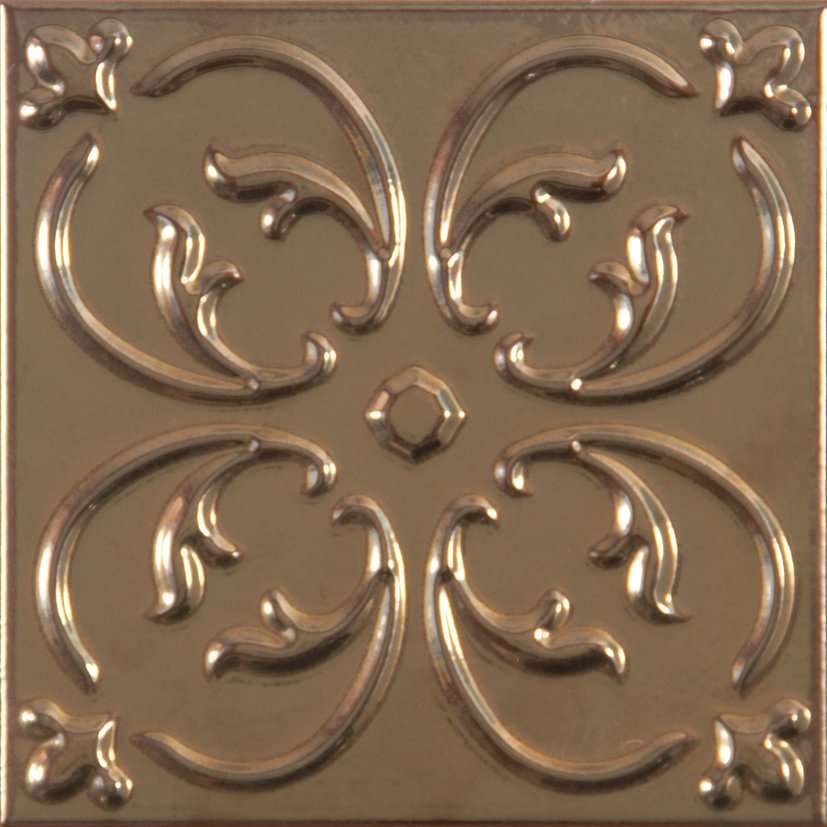 Декоративные элементы Aparici Trend Bronze, цвет коричневый, поверхность глянцевая, квадрат, 200x200