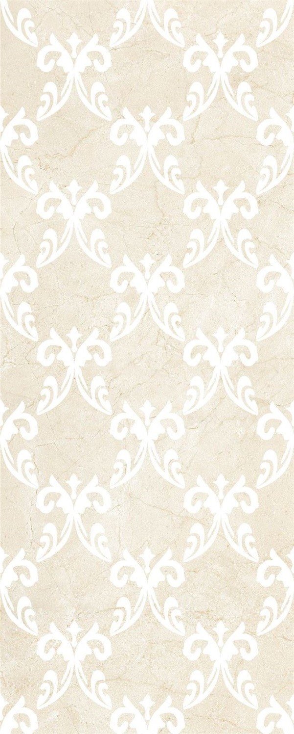 Декоративные элементы Mayolica Decor Versailles Crema, цвет бежевый, поверхность глянцевая, прямоугольник, 280x700