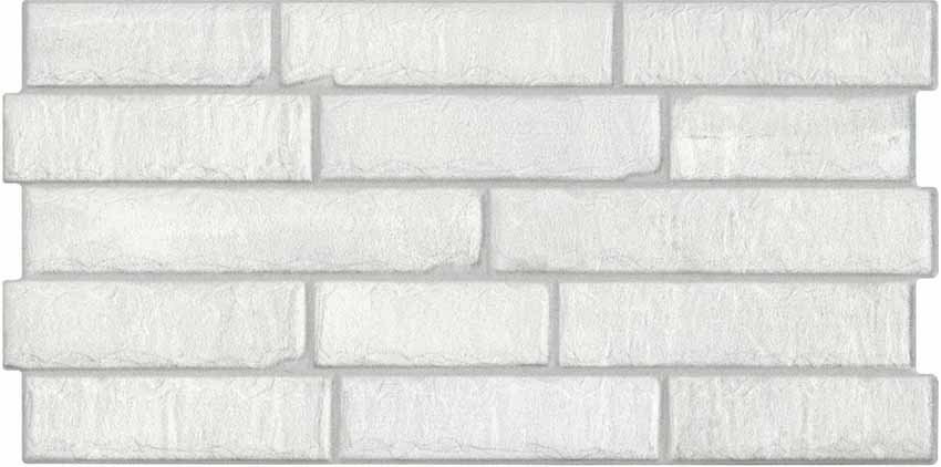 Керамогранит Porcelanicos HDC Brick White, цвет белый, поверхность матовая, под кирпич, 305x600