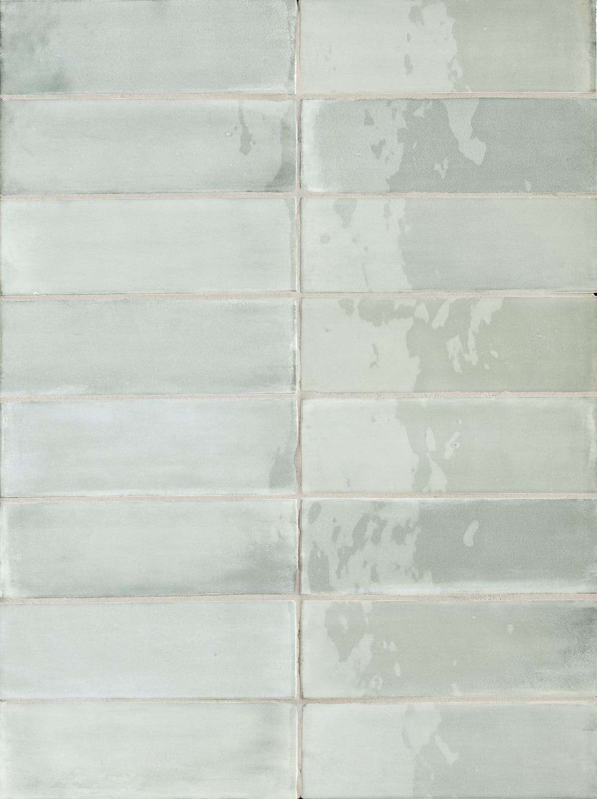 Керамическая плитка Sartoria Tbrick Aquamarine SATB1016G, цвет серый, поверхность глянцевая, прямоугольник, 52x160