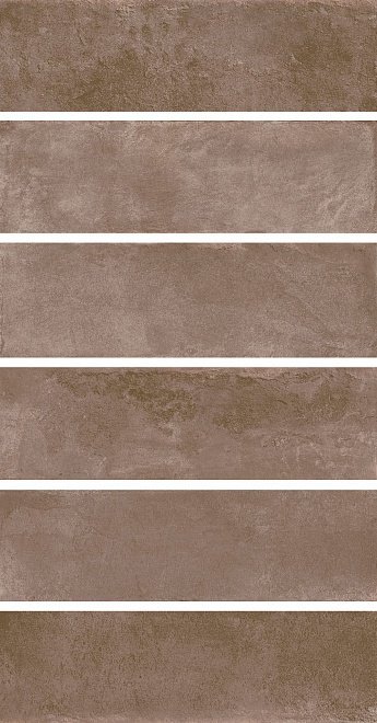 Керамическая плитка Kerama Marazzi Маттоне коричневый 2908, цвет коричневый, поверхность матовая, прямоугольник, 85x285