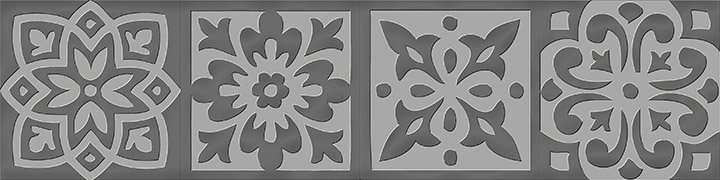 Вставки Italon Charme Evo Tozzetto Lady Silver 600090000324, цвет серый, поверхность патинированная, квадрат, 72x72
