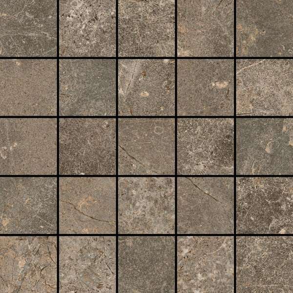 Мозаика Coliseumgres Cervinia Terra Mosaico 610110000399, цвет коричневый, поверхность матовая, квадрат, 280x280