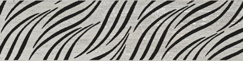 Бордюры Brennero Lacche Wild Grigio, цвет чёрно-белый, поверхность лаппатированная, прямоугольник, 150x600