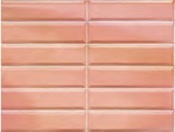 Керамическая плитка Ornamenta Manufatto Cantaloupe Diamantato Luster MAN730CADL, цвет розовый, поверхность глянцевая, кабанчик, 75x300