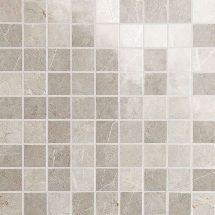 Мозаика Marazzi Italy Evolutionmarble Mosaico Tafu MH45, цвет серый, поверхность матовая, квадрат, 300x300