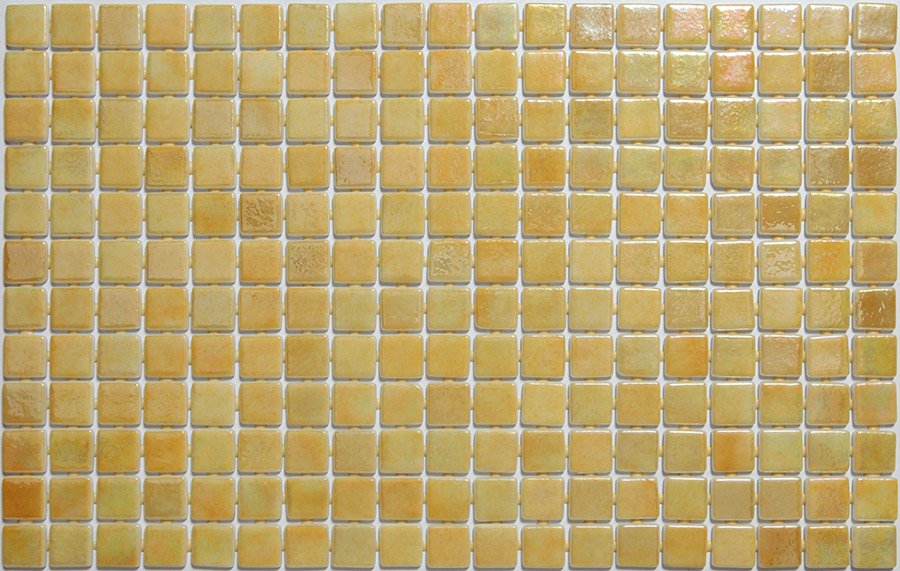 Мозаика Ezarri Iris Ambar, цвет жёлтый, поверхность глянцевая, прямоугольник, 313x495