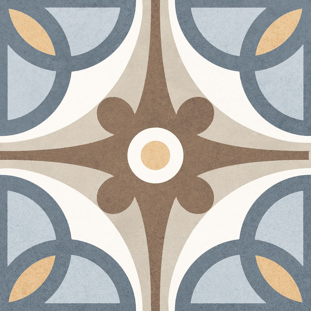 Керамическая плитка Creto Pamp 1 01-10-4-15-00-65-4210, цвет разноцветный, поверхность матовая, квадрат, 200x200