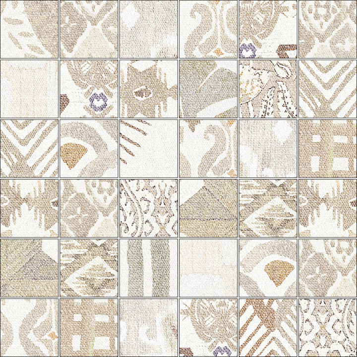 Мозаика Aparici Tex Ivory Pattern Natural Mosai 5X5, цвет слоновая кость, поверхность матовая, квадрат, 298x298