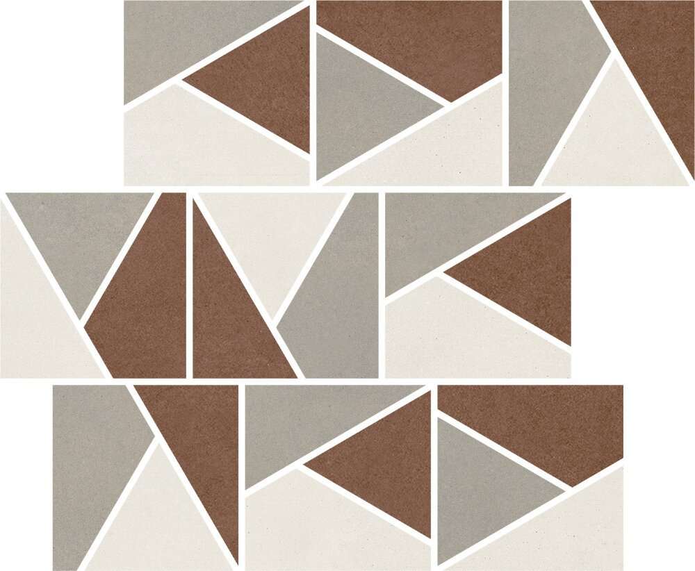 Мозаика Impronta Nuances Mos.Triangoli Mix Caldo 2 NU00MTGC2, цвет разноцветный, поверхность матовая, прямоугольник, 300x300
