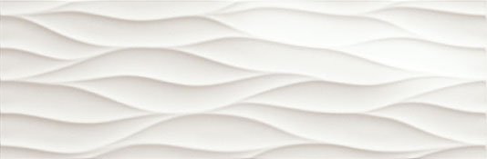 Керамическая плитка Fap Lumina Curve White Gloss fRG5, цвет белый, поверхность глянцевая 3d (объёмная), прямоугольник, 250x750
