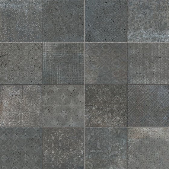 Керамогранит Cir Riabita Il Cotto Fabric Industrial 1046727, цвет серый, поверхность матовая, квадрат, 100x100