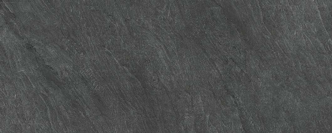 Широкоформатный керамогранит Laminam In-Side Pietra di Cardoso Nero Fiammato LAMF009449_IT (Толщина 5мм), цвет чёрный, поверхность структурированная, прямоугольник, 1200x3000