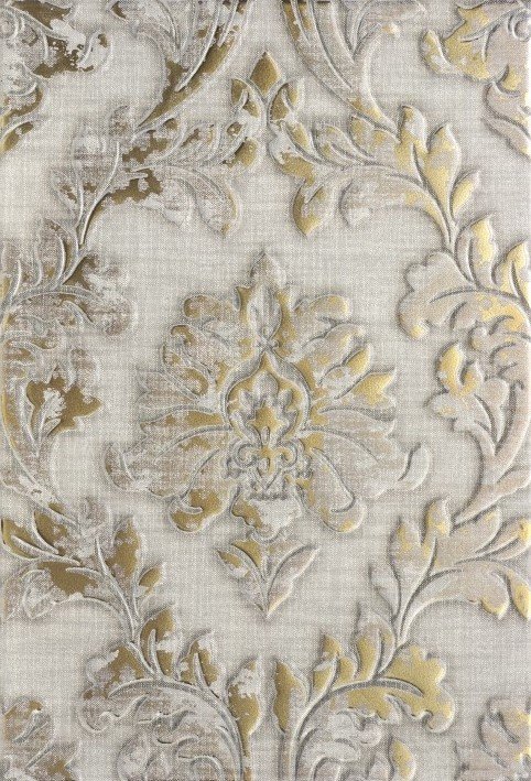 Декоративные элементы Керамин Панно Дамаск 3С, цвет бежевый, поверхность матовая, прямоугольник, 275x400