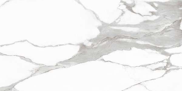 Керамогранит Baldocer Calcutta Gloss, цвет белый серый, поверхность полированная, прямоугольник, 600x1200