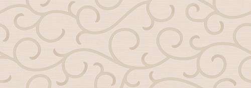 Керамическая плитка Керлайф Venice Ricciolo Crema, цвет бежевый, поверхность матовая, прямоугольник, 251x709