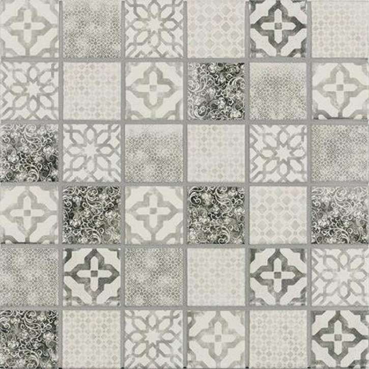 Мозаика Jasba Pattern Grau 42501H, цвет серый, поверхность матовая, квадрат, 316x316