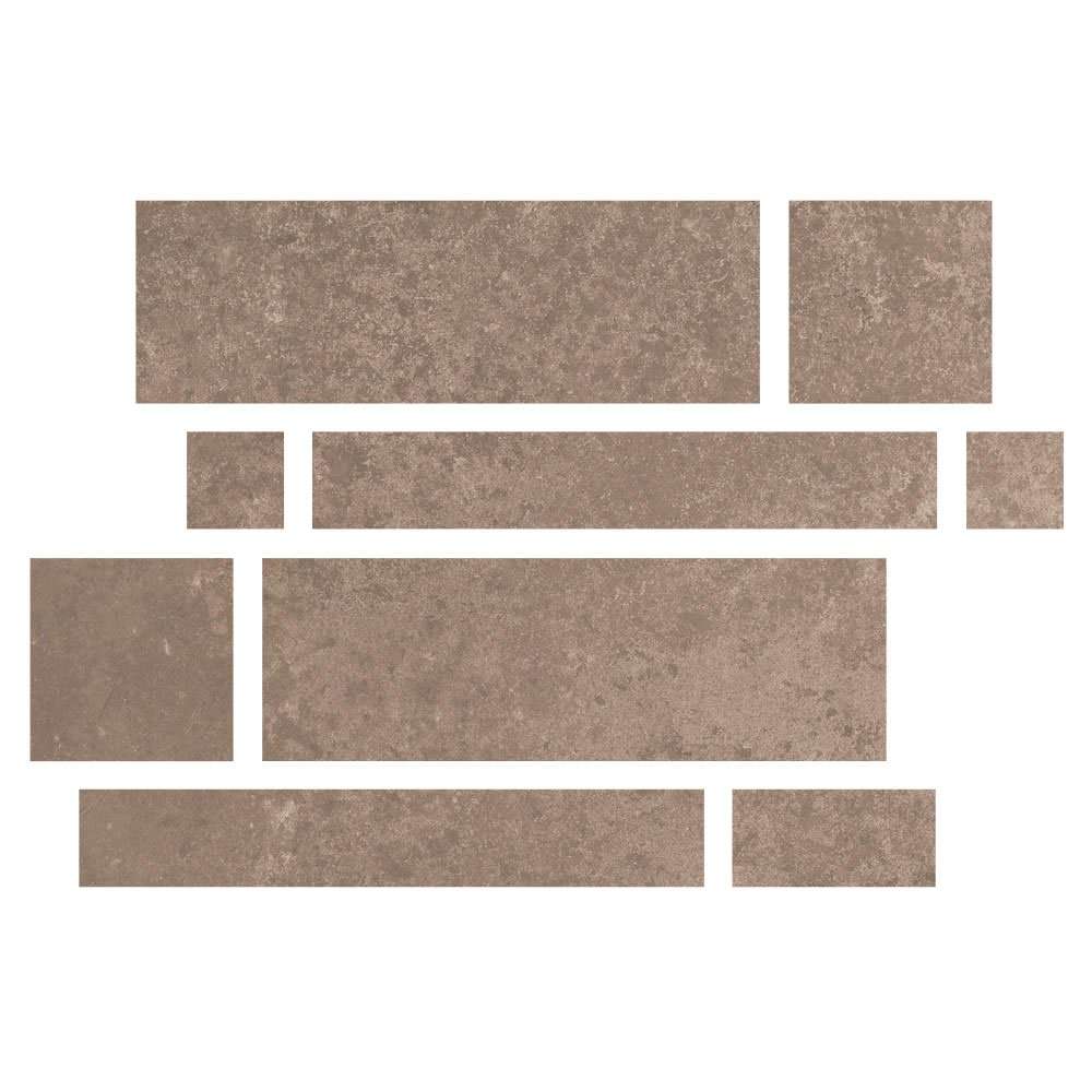Керамогранит ABK Unika Bronze Mix Wall Rett. UKR20300, цвет коричневый, поверхность матовая, прямоугольник, 600x800