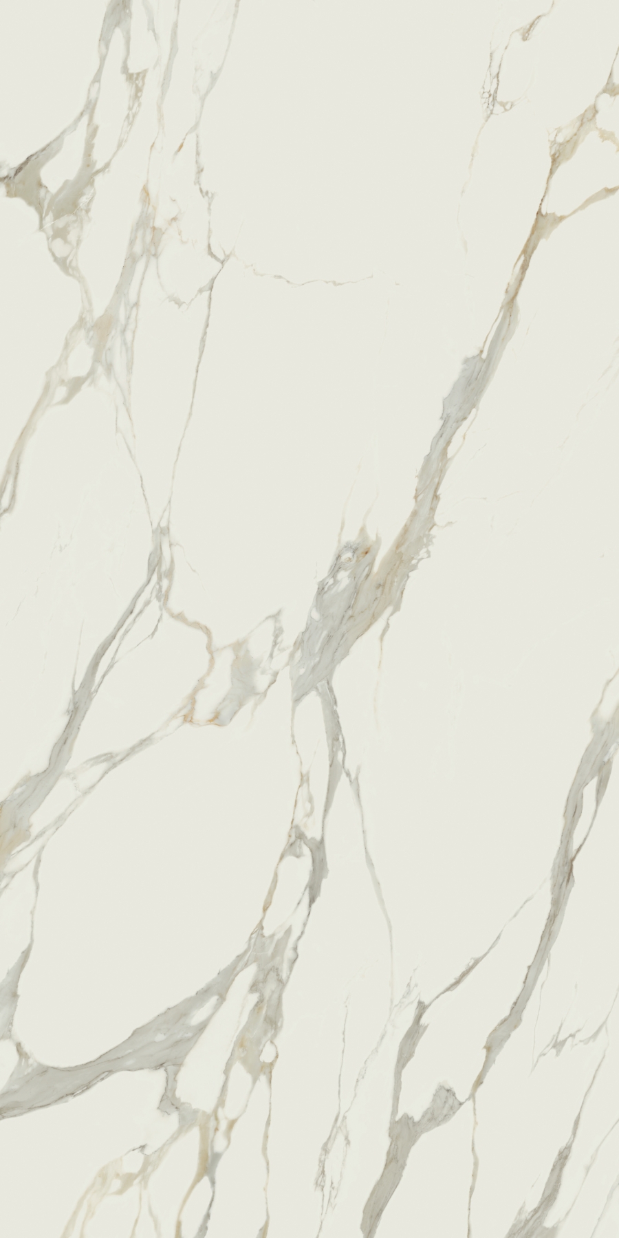 Широкоформатный керамогранит ABK Calacatta Michelangelo 20mm Lux PF60011460, цвет белый, поверхность полированная, прямоугольник, 1635x3230
