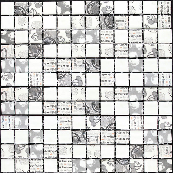 Мозаика Mosavit Graphic Kitchen, цвет серый, поверхность матовая, квадрат, 316x316