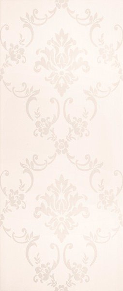 Керамическая плитка Cisa Liberty Damasco Bianco, цвет белый, поверхность матовая, прямоугольник, 320x750